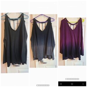 American Eagle Outfitters Women's Sleeveless Tops - Black, Gray, Purple